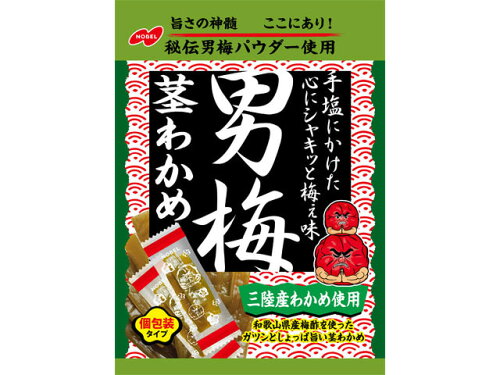 JAN 4902124072634 ノーベル製菓 男梅茎わかめ 25g ノーベル製菓株式会社 食品 画像