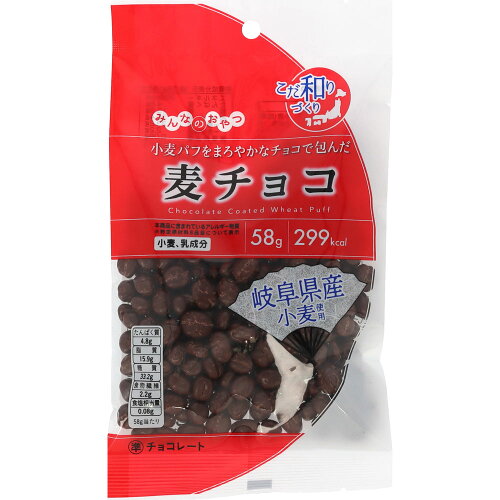 JAN 4902155248886 ニッコー みんなのおやつの麦チョコ 58g 株式会社ニッコー スイーツ・お菓子 画像