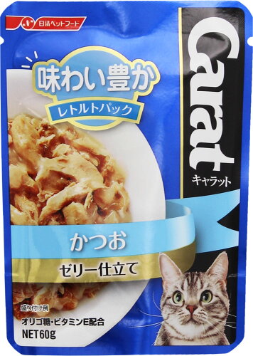 JAN 4902162023384 キャラット・レトルトパック かつお(60g) ペットライン株式会社 ペット・ペットグッズ 画像