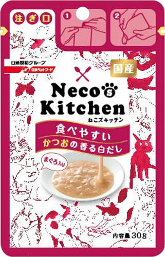 JAN 4902162024848 Neco's Kitchen 食べやすい かつおの香る白だし まぐろ入り ペットライン株式会社 ペット・ペットグッズ 画像