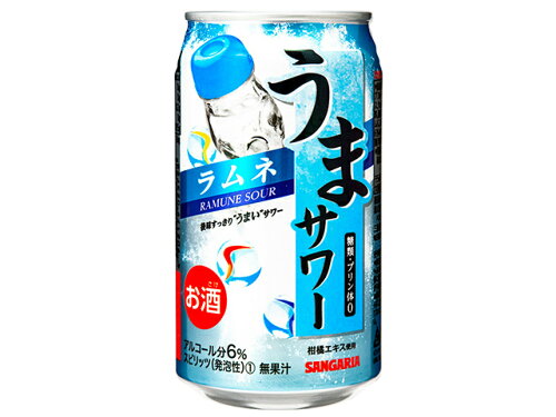 JAN 4902179023728 サンガリア うまサワー ラムネ 340ml 株式会社日本サンガリアベバレッジカンパニー ビール・洋酒 画像