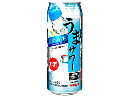 JAN 4902179023735 サンガリア うまサワー ラムネ 490ml 株式会社日本サンガリアベバレッジカンパニー ビール・洋酒 画像