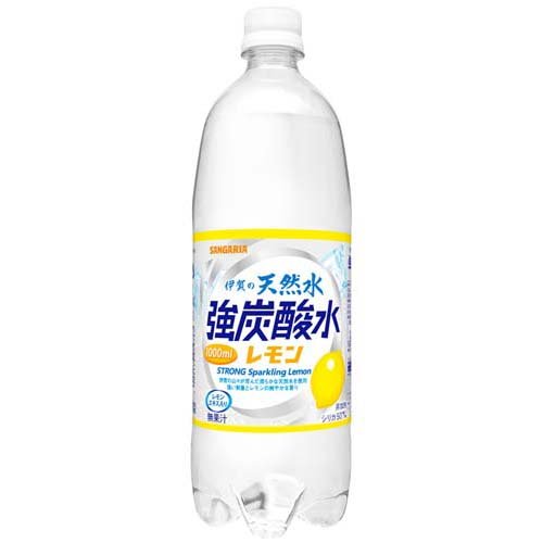 JAN 4902179119780 サンガリア 伊賀の天然水強炭酸水 レモン(1000ml*12本入) 株式会社日本サンガリアベバレッジカンパニー 水・ソフトドリンク 画像