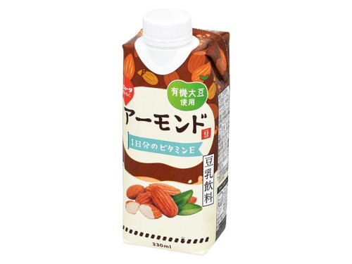 JAN 4902188022910 めいらく 有機大豆使用 アーモンド豆乳飲料 330ml 名古屋製酪株式会社 水・ソフトドリンク 画像