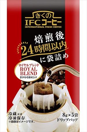 JAN 4902188029063 めいらく きくのIFCコーヒーロイヤルブレンド 8gX5個 名古屋製酪株式会社 水・ソフトドリンク 画像