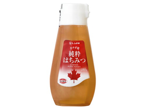 JAN 4902395242279 レンゲ印 カナダ産 純粋はちみつ 250g 日本蜂蜜株式会社 食品 画像