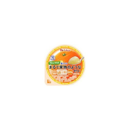 JAN 4902402008423 やさしくラクケア まるで果物のようなゼリー みかん(60g*12コ入) ハウス食品株式会社 医薬品・コンタクト・介護 画像