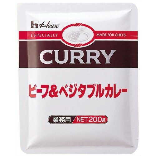 JAN 4902402443958 ハウス食品 食品ビーフ&ベジタブルカレー 業務用(200g) ハウス食品株式会社 食品 画像