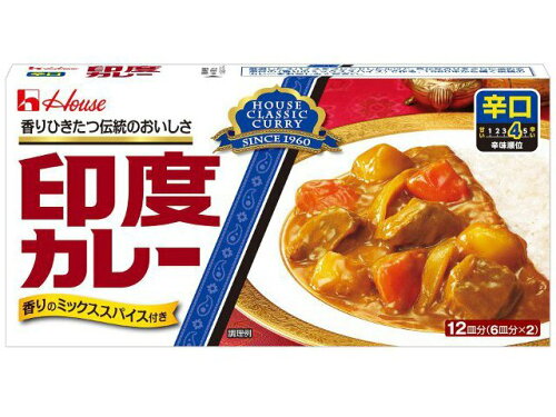 JAN 4902402854570 ハウス食品 ２３０ｇ　印度カレー辛口 ハウス食品株式会社 食品 画像