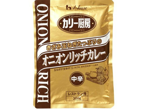 JAN 4902402884706 ハウス食品 ２００ｇカリー厨房オニオンリッチカレー中辛 ハウス食品株式会社 食品 画像