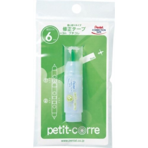 JAN 4902506212672 ぺんてる 修正テープ プチコレ 6mm幅 XZT166W ぺんてる株式会社 日用品雑貨・文房具・手芸 画像