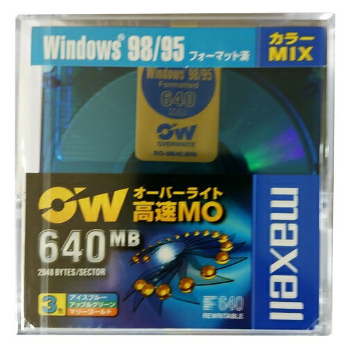 JAN 4902580318130 maxell MOディスク RO-M640.WIN(MIX)B3P マクセル株式会社 パソコン・周辺機器 画像