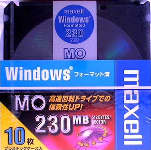 JAN 4902580318475 maxell データ用 3.5型MO 230MB MA-M230.WIN.B10P マクセル株式会社 パソコン・周辺機器 画像