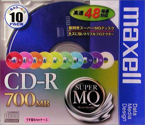 JAN 4902580347017 マクセル データ用CD-R 700MB カラーミックス(10枚) マクセル株式会社 TV・オーディオ・カメラ 画像