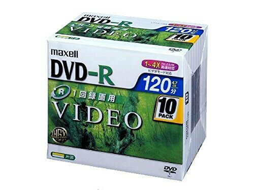 JAN 4902580348410 maxell 録画用 DVD-R 120分 1-4倍速対応 10枚 DR120.1P10S マクセル株式会社 パソコン・周辺機器 画像