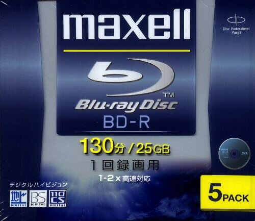 JAN 4902580510503 maxell 録画用 BD-R 25GB BDR25V.1P5S マクセル株式会社 花・ガーデン・DIY 画像