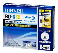 JAN 4902580514549 maxell 録画用ブルーレイディスクBDR 4X DL BR50VPLWPB.5S マクセル株式会社 パソコン・周辺機器 画像