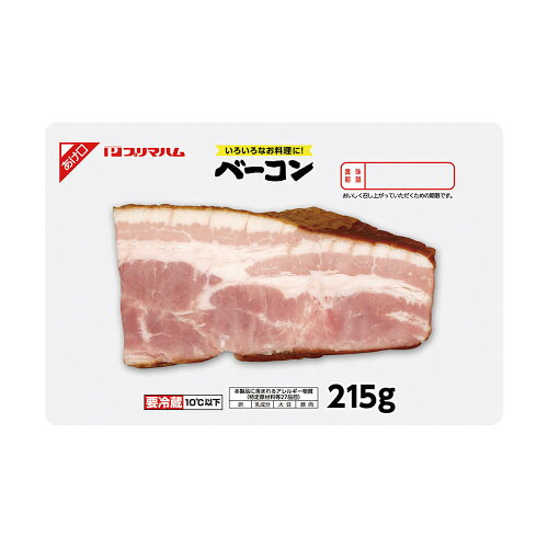 JAN 4902586131993 プリマハム ベーコン ブロック 215g プリマハム株式会社 食品 画像