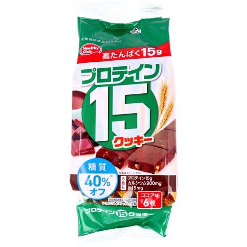 JAN 4902621005319 バランスパワー プロテイン15クッキー ココア味(6枚入) ハマダコンフェクト株式会社 ダイエット・健康 画像