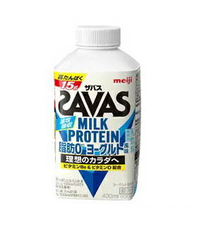 JAN 4902705001879 明治 ザバスミルクプロテインヨーグルト風味 430ml 株式会社明治 水・ソフトドリンク 画像