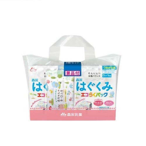 JAN 4902720119559 森永 はぐくみ エコらくパック 詰め替え用（2箱+景品）×5セット(5袋) 森永乳業株式会社 キッズ・ベビー・マタニティ 画像