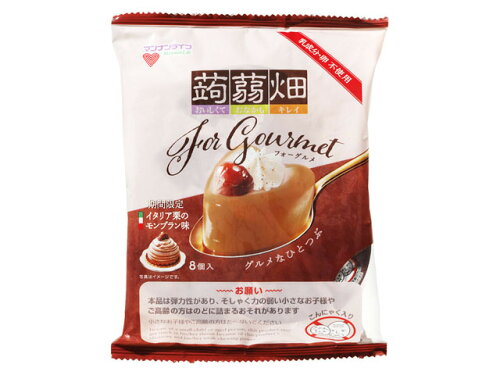 JAN 4902738261080 マンナンライフ 蒟蒻畑ForGourmetイタリア栗のモンブラン味 8個 株式会社マンナンライフ スイーツ・お菓子 画像