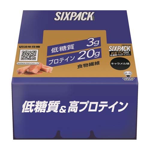 JAN 4902750926011 SIXPACK ケトプロテインバー キャラメル味(40g*10本入) ユーハ味覚糖株式会社 ダイエット・健康 画像