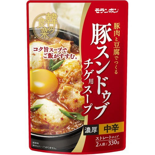 JAN 4902807352640 韓の食菜 豚スンドゥブチゲ用スープ 中辛(2人前) モランボン株式会社 食品 画像