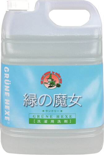 JAN 4902875171013 緑の魔女 ランドリー 業務用(5L) ミマスクリーンケア株式会社 日用品雑貨・文房具・手芸 画像