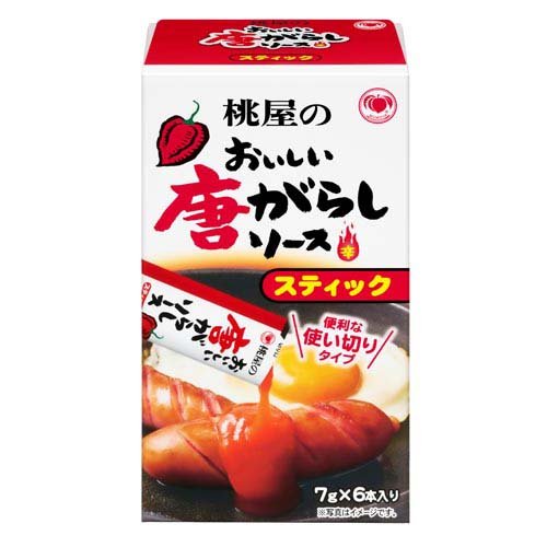 JAN 4902880072077 おいしい唐がらしソース スティック 箱入り(7g×6本入) 株式会社桃屋 食品 画像