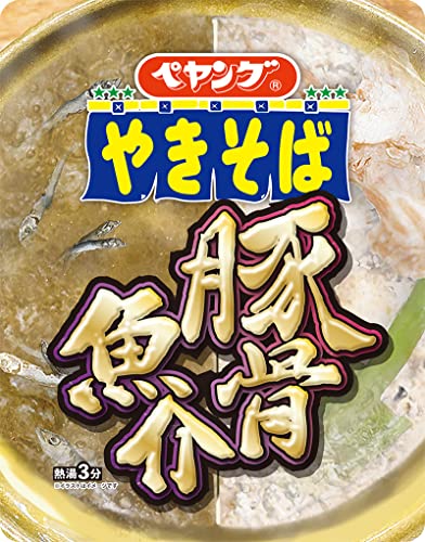 JAN 4902885009238 ペヤング 豚骨魚介やきそば(ケース) 119X18 まるか食品株式会社 食品 画像