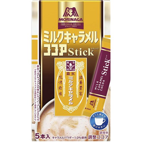 JAN 4902888556142 森永 ミルクキャラメル ココア スティック(12g*5本入) 森永製菓株式会社 水・ソフトドリンク 画像