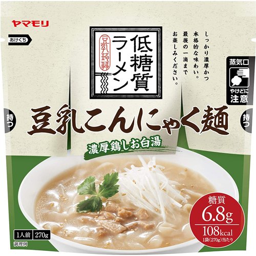 JAN 4903101331393 ヤマモリ 豆乳こんにゃく麺 濃厚鶏しお白湯(270g) ヤマモリ株式会社 食品 画像