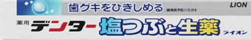 JAN 4903301563440 デンター塩つぶと生薬(180g) ライオン株式会社 医薬品・コンタクト・介護 画像