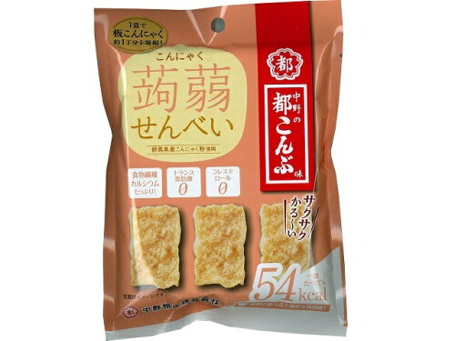 JAN 4903850006221 中野物産 こんにゃくせんべい都こんぶ味 15g 中野物産株式会社 スイーツ・お菓子 画像