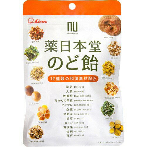 JAN 4903939014673 薬日本堂 のど飴(70g) ライオン菓子株式会社 スイーツ・お菓子 画像