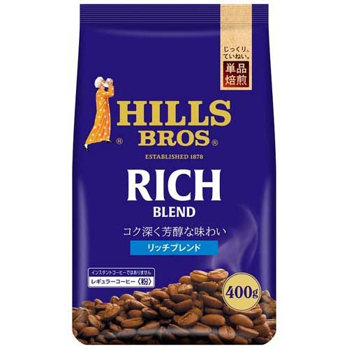 JAN 4904003028428 ヒルス リッチブレンド(400g) 日本ヒルスコーヒー株式会社 水・ソフトドリンク 画像