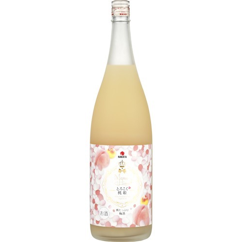 JAN 4904046079081 とろこく桃姫 桃たっぷり梅酒(1800ml) 中田食品株式会社 日本酒・焼酎 画像