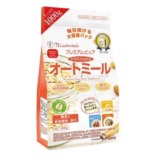JAN 4904075007741 日食 プレミアムピュア トラディショナル オートミール(1000g) 日本食品製造合資会社 食品 画像
