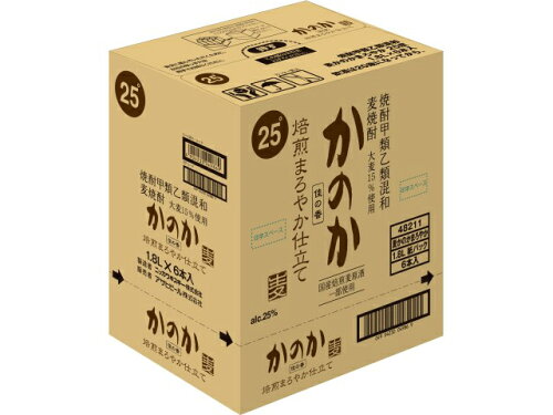 JAN 4904230049869 アサヒビール 麦かのかまろやか　２５度紙パック１．８Ｌ アサヒビール株式会社 日本酒・焼酎 画像