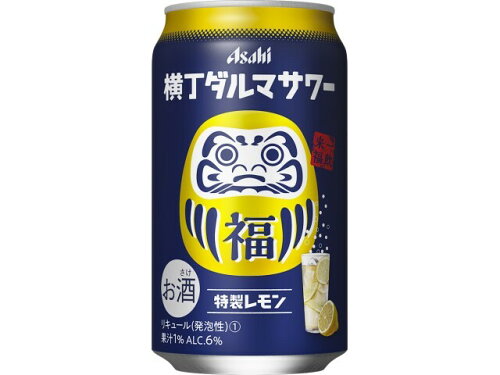 JAN 4904230072621 アサヒビール 横丁ダルマサワーレモン缶350 アサヒビール株式会社 ビール・洋酒 画像