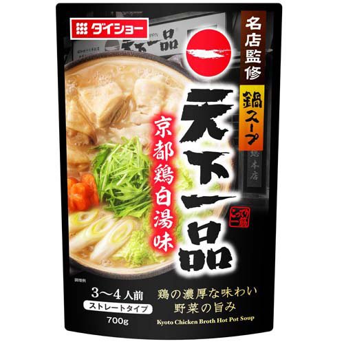 JAN 4904621044909 ダイショー 名店監修鍋 天下一品 京都鶏白湯味 700g 株式会社ダイショー 食品 画像