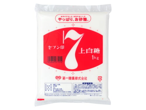 JAN 4904840071014 セブン 上白糖 1Kg 第一糖業株式会社 食品 画像