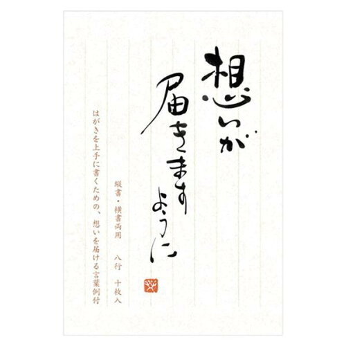 JAN 4905260691837 NB 筆文字はがき箋 想い 株式会社エヌビー社 日用品雑貨・文房具・手芸 画像