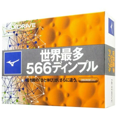 JAN 4907376624983 ミズノ ゴルフボール ネクスドライブ 12球 /オレンジ 美津濃株式会社 スポーツ・アウトドア 画像