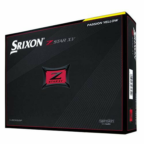 JAN 4907913271342 DUNLOP SRIXON Z-STAR XV ゴルフボール プレミアムパッションイエロー 12球入り 住友ゴム工業株式会社 スポーツ・アウトドア 画像