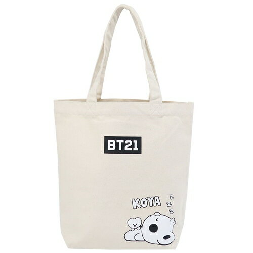 JAN 4907963219561 BT21 トートバッグ キャンバストート KOYA LINE FRIENDS 森本本店 手提げかばん キャラクター 商品 株式会社森本本店 キッズ・ベビー・マタニティ 画像