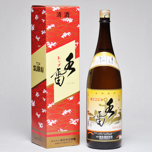 JAN 4909011100036 トップ水雷 上撰 本醸造 1.8L 株式会社稲田本店 日本酒・焼酎 画像