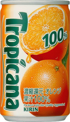 JAN 4909411007423 キリン トロピカーナ オレンジ 缶 160g キリンビバレッジ株式会社 水・ソフトドリンク 画像