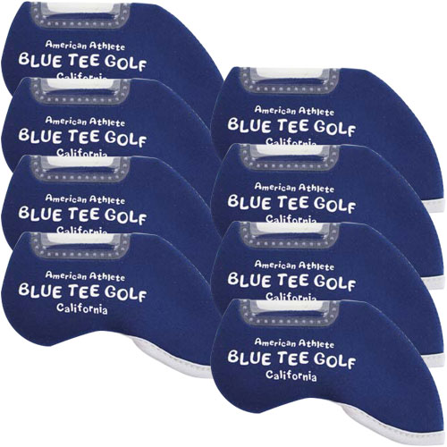 JAN 4909671300500 ブルーティーゴルフ BLUE TEE GOLF ストレッチアイアンカバー /窓付きタイプ/ ネイビー 北側物産株式会社 スポーツ・アウトドア 画像